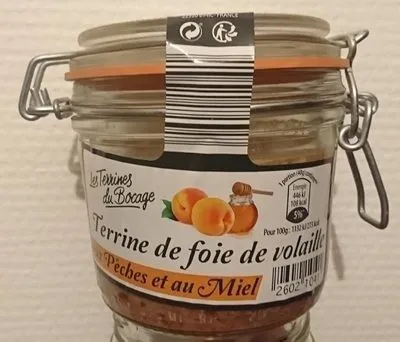 Terrine de foie de volaille aux pêches et au miel