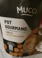 Glace pot gourmand vanille saveur caramel brownie