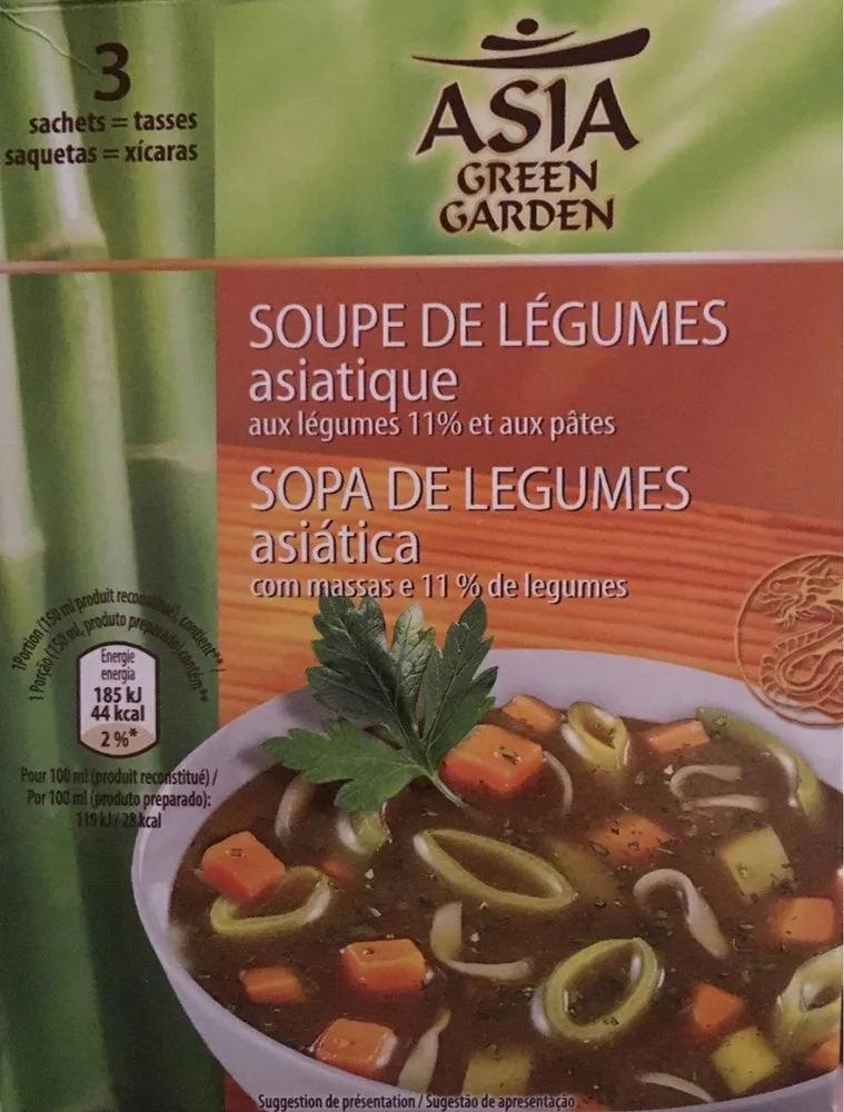 Soupe de légumes asiatique