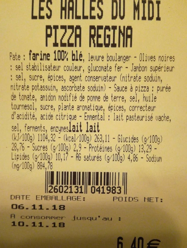 Pizza regina