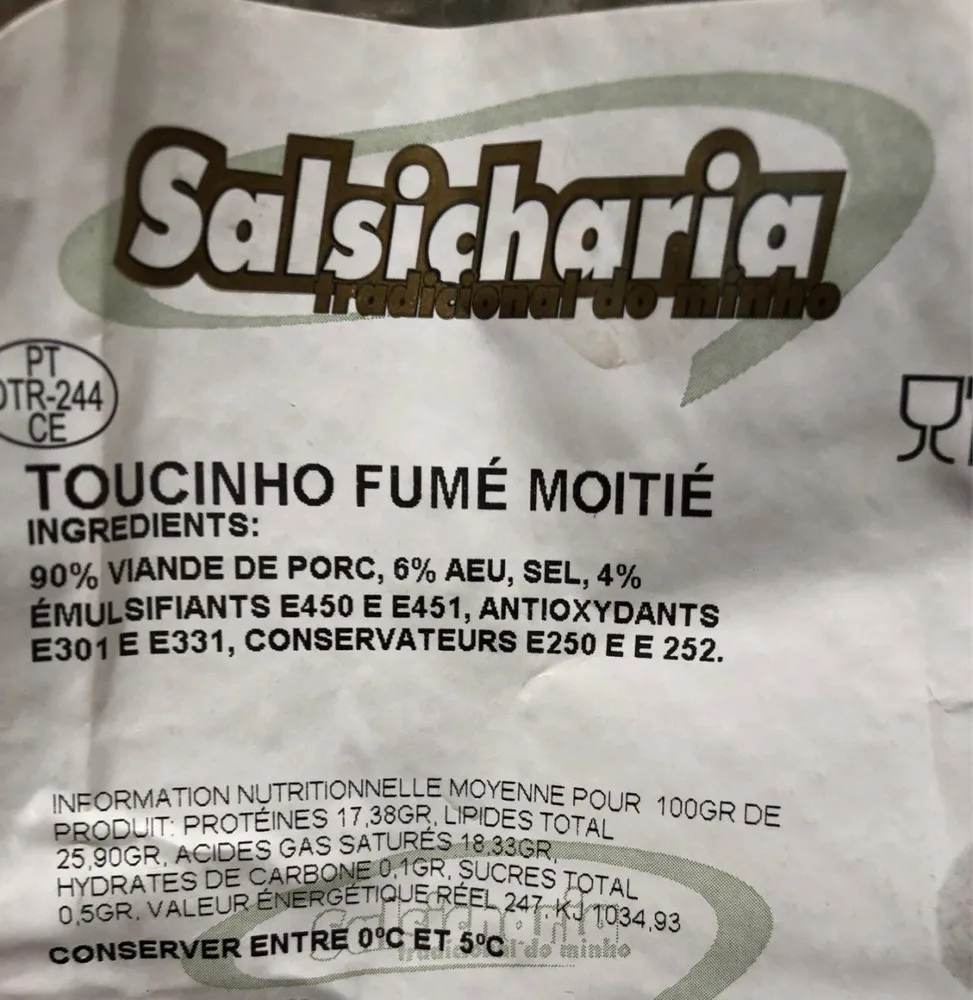 TOUCINHO FUME MOITIE