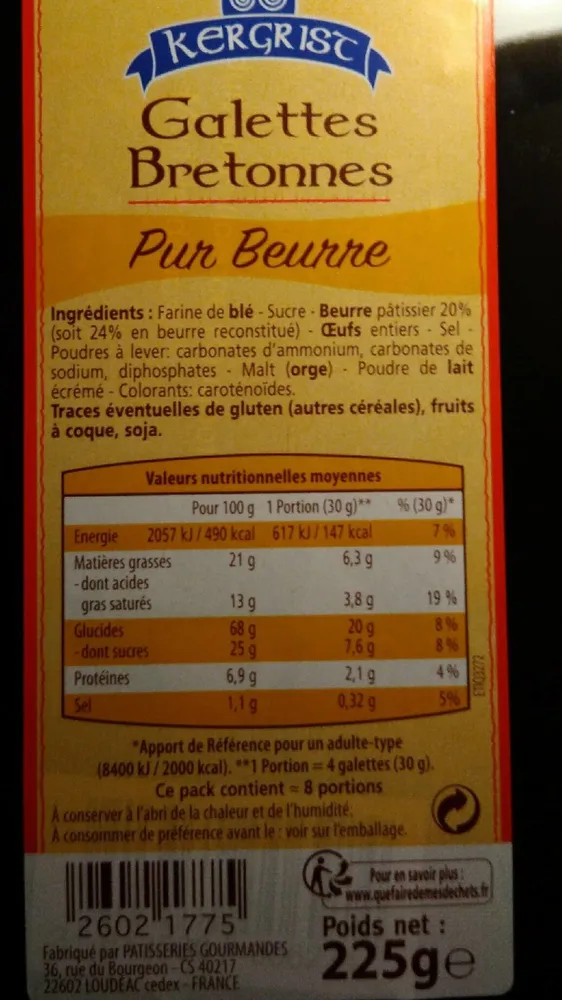 Galettes Bretonnes Pur Beurre