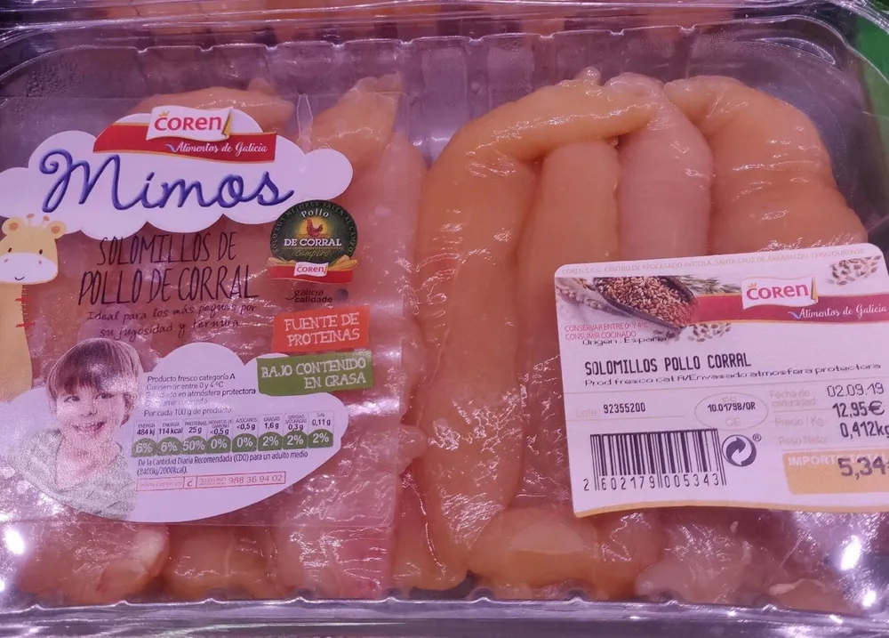 Coren Mimos Solomillo de Pollo de corral