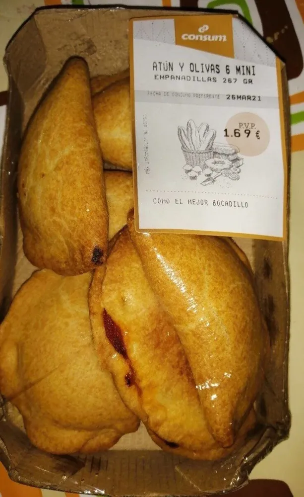 Mini empanadillas atún y olivas
