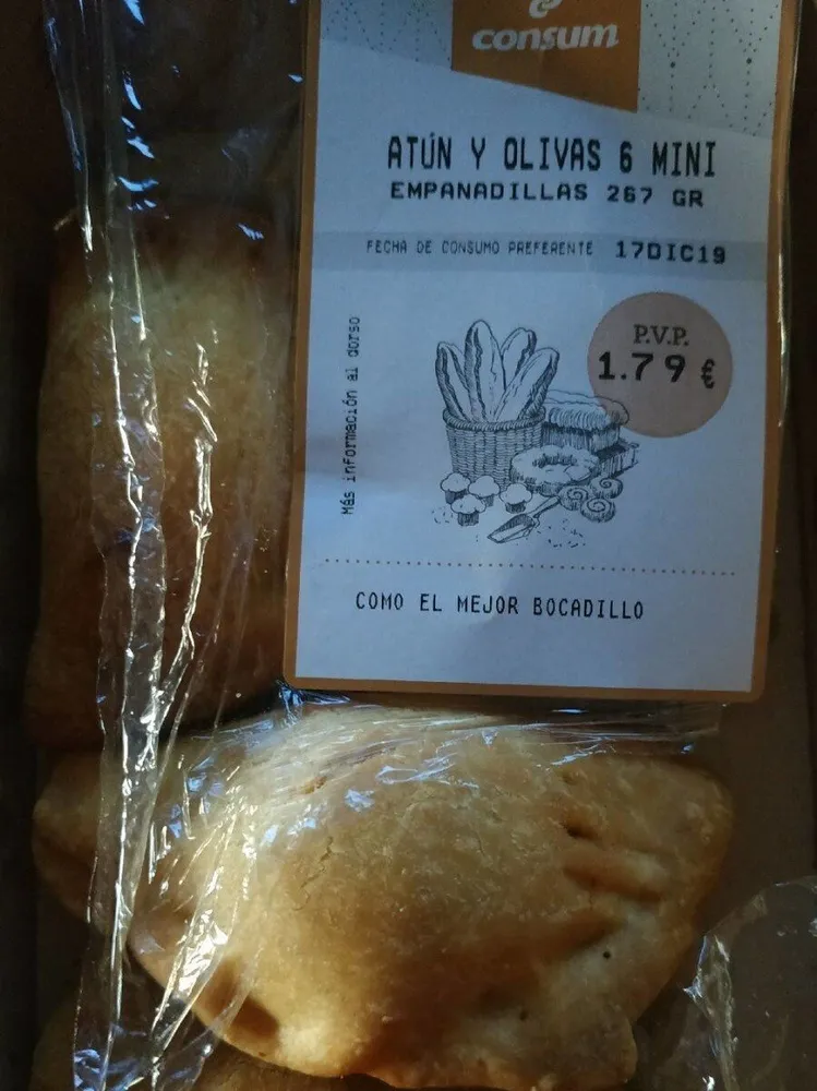 Empanadillas Atún y Olivas 6 Mini