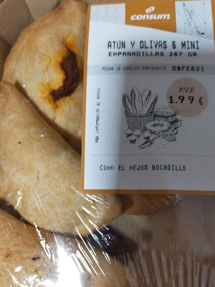 Empanadillas atún y olivas