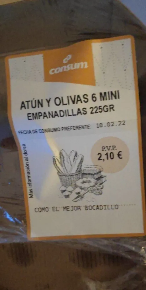 Atún y olivas mini