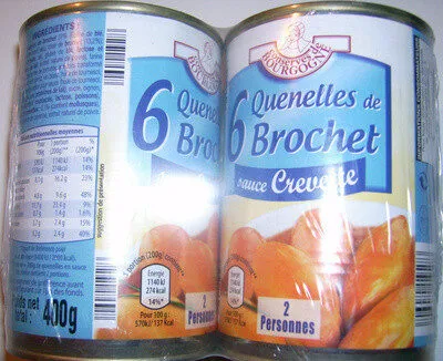 2 boites de 6 Quenelles de brochet sauce crevette