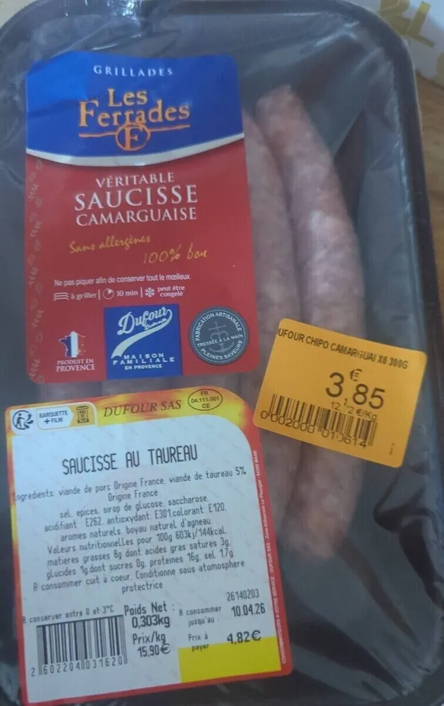 Véritable saucisse camargaise