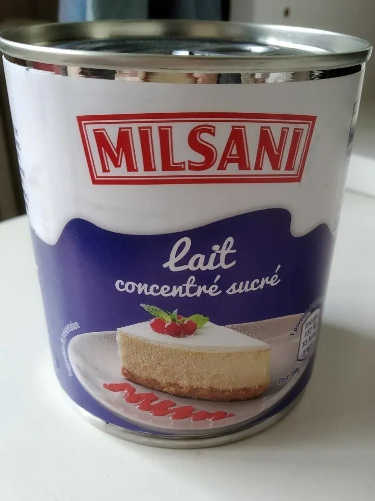 Lait concentré sucré