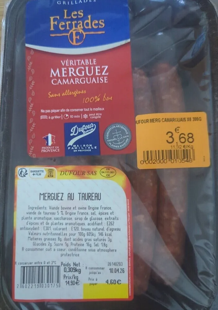 Merguez de taureau