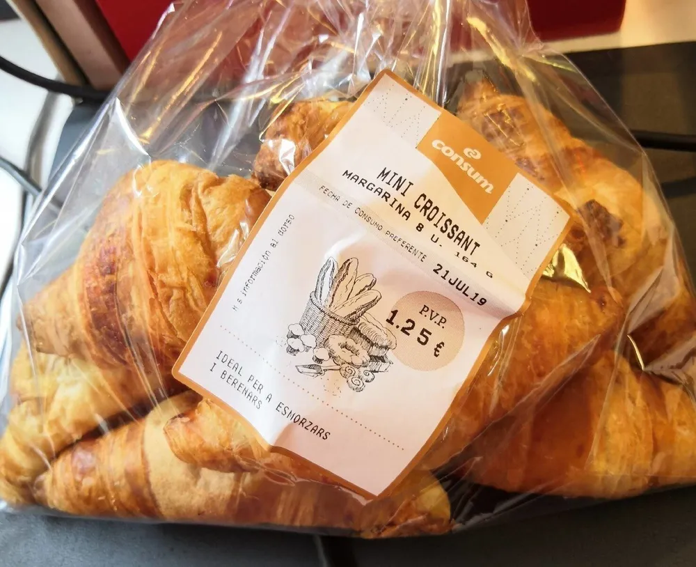 Mini croissant margarina