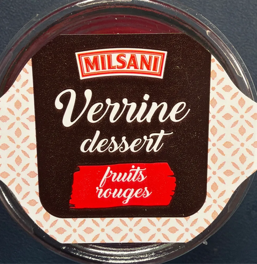 Verrine desert Fruits rouges