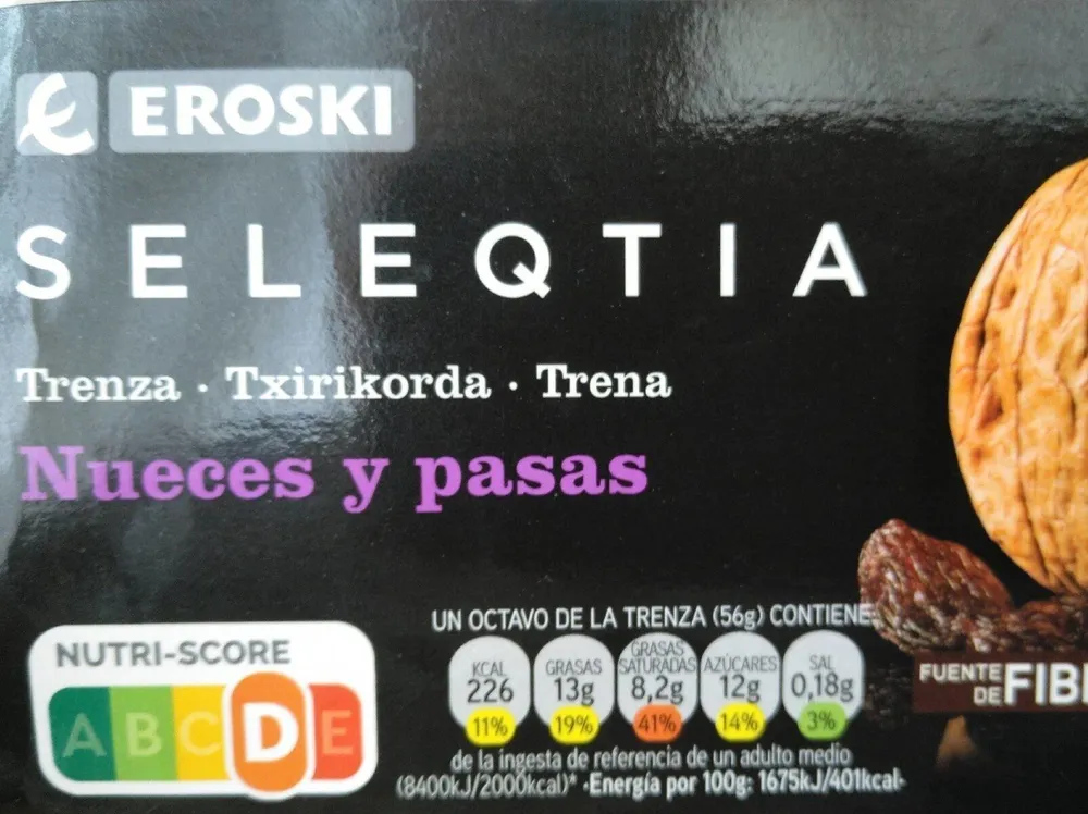 Trenza nueces y pasas