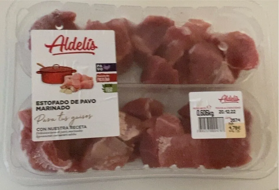 Estofado de pavo marinado