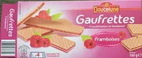 Gaufrettes croustillantes et fondantes fourrées aux framboises