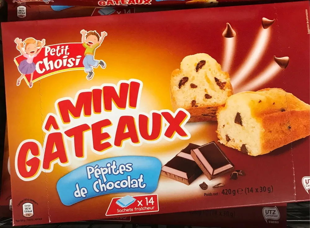 Mini gateaux pepites de chocolat