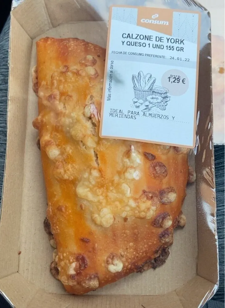 Calzone de york y queso