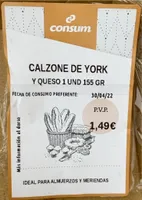 Calzone Jamón y Queso