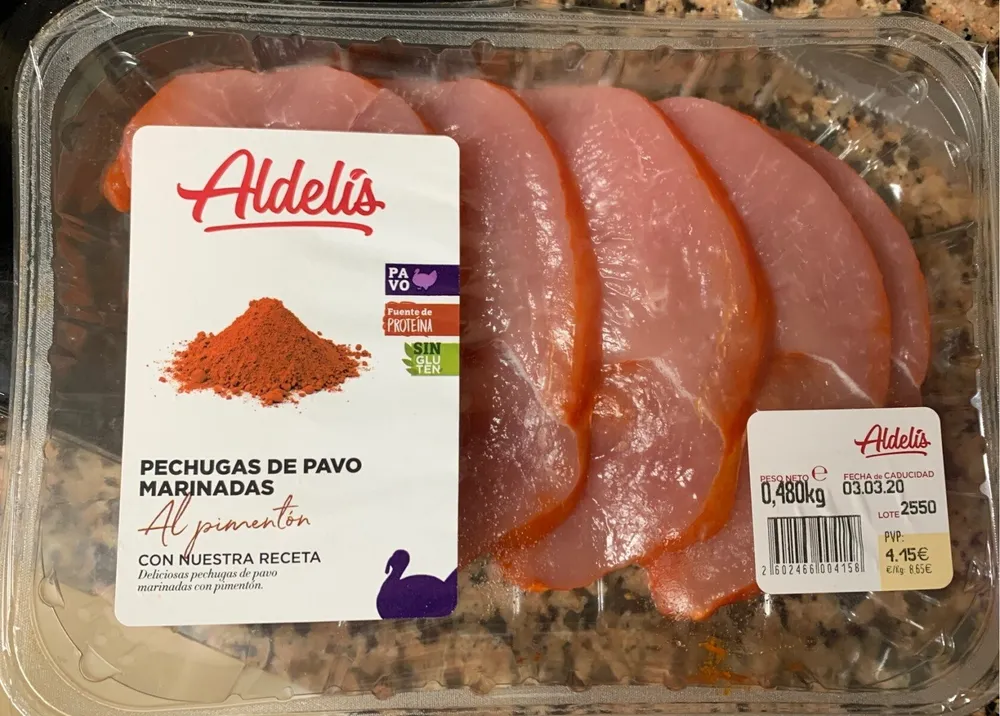 Pechugas de pavo marinadas
