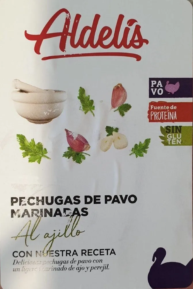 Pechugas de pavo marinadas al ajillo