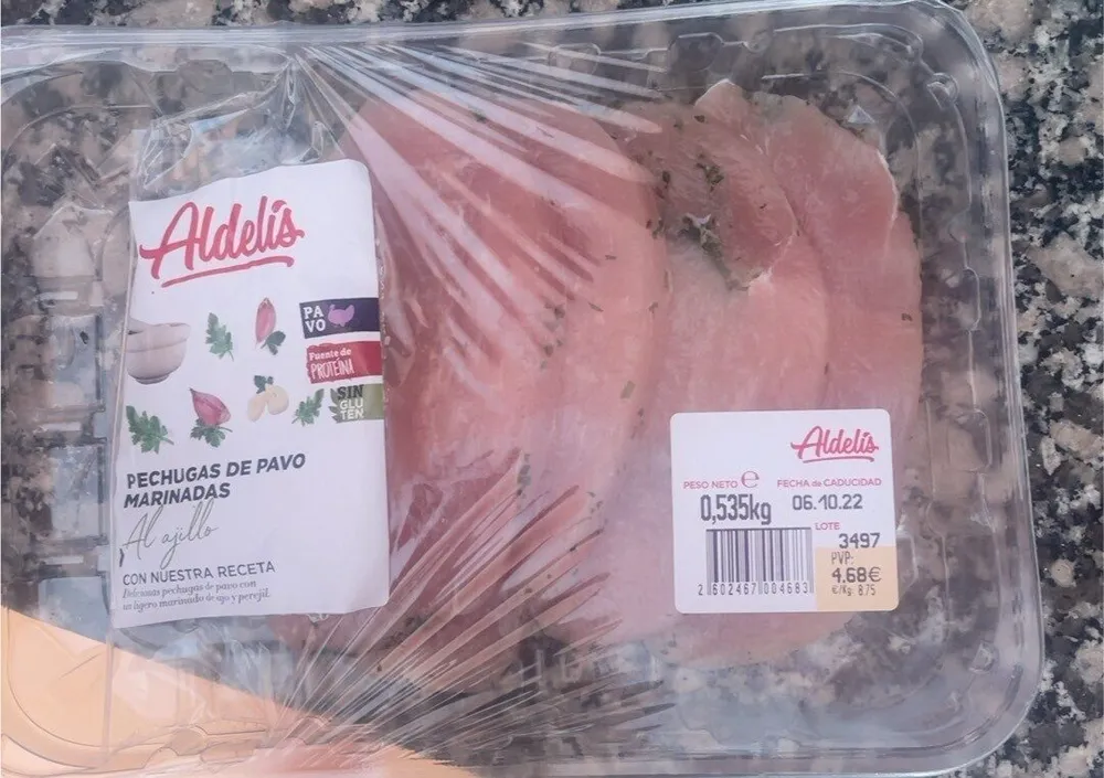 Pechugas de pavo marinadas