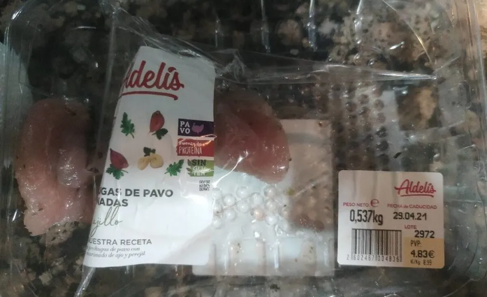 Pechugas de pavo marinadas