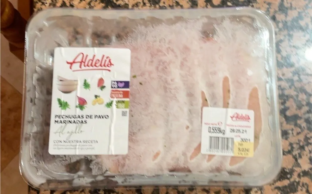 Pechugas de pavo marinadas al ajillo
