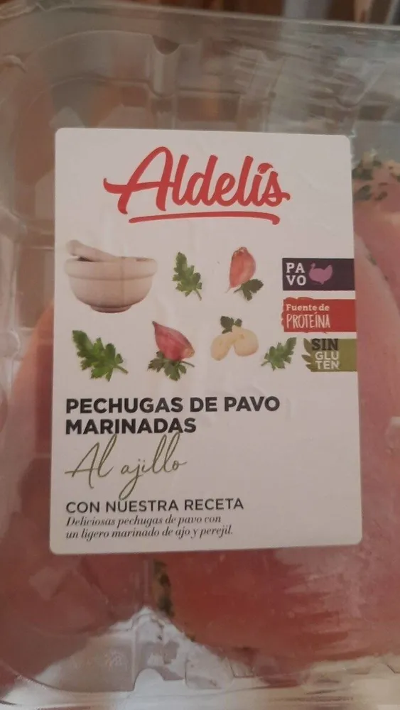 Pechuga pavo marinadas al ajillo