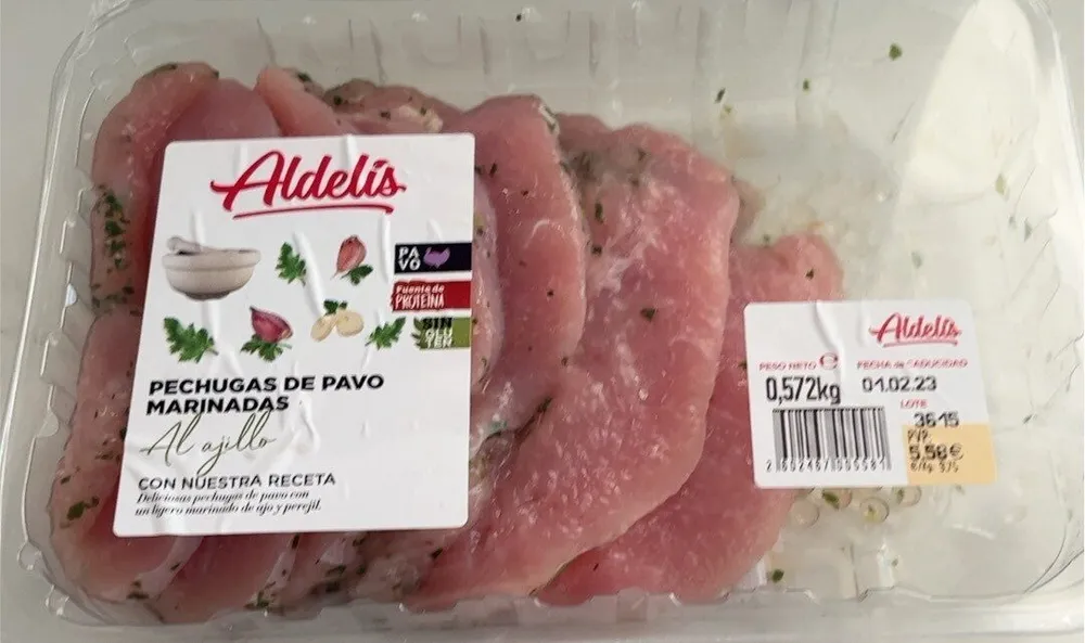Pechugas de pavo marinadas