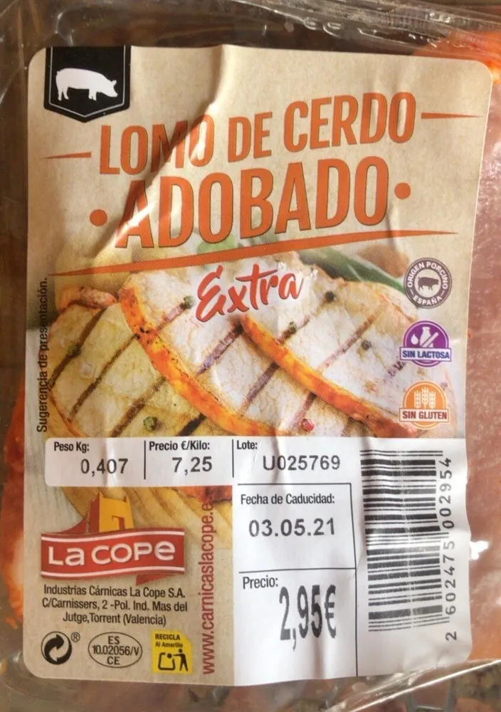 Lomo de Cerdo Adobado