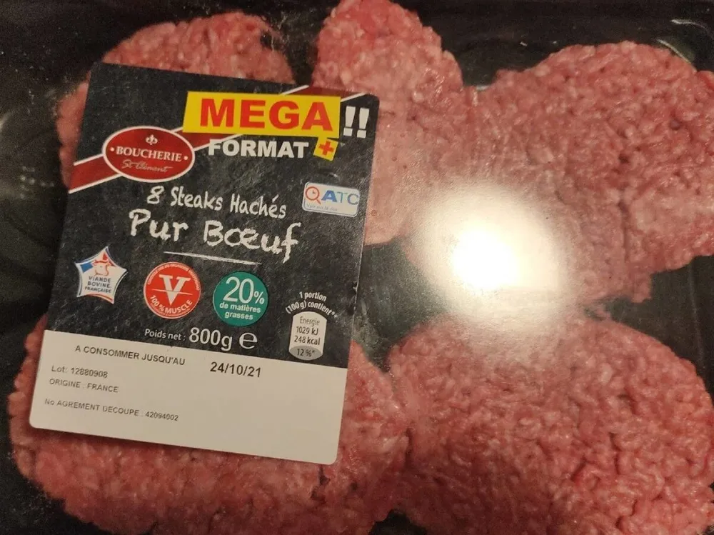 Steak haché pur boeuf