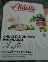 Chuletas de pavo marinadas al ajillo