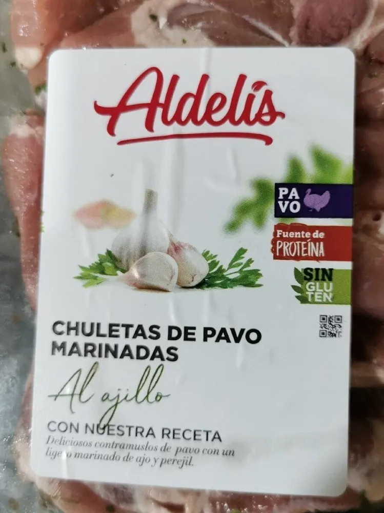 Chuletas de pavo marinadas