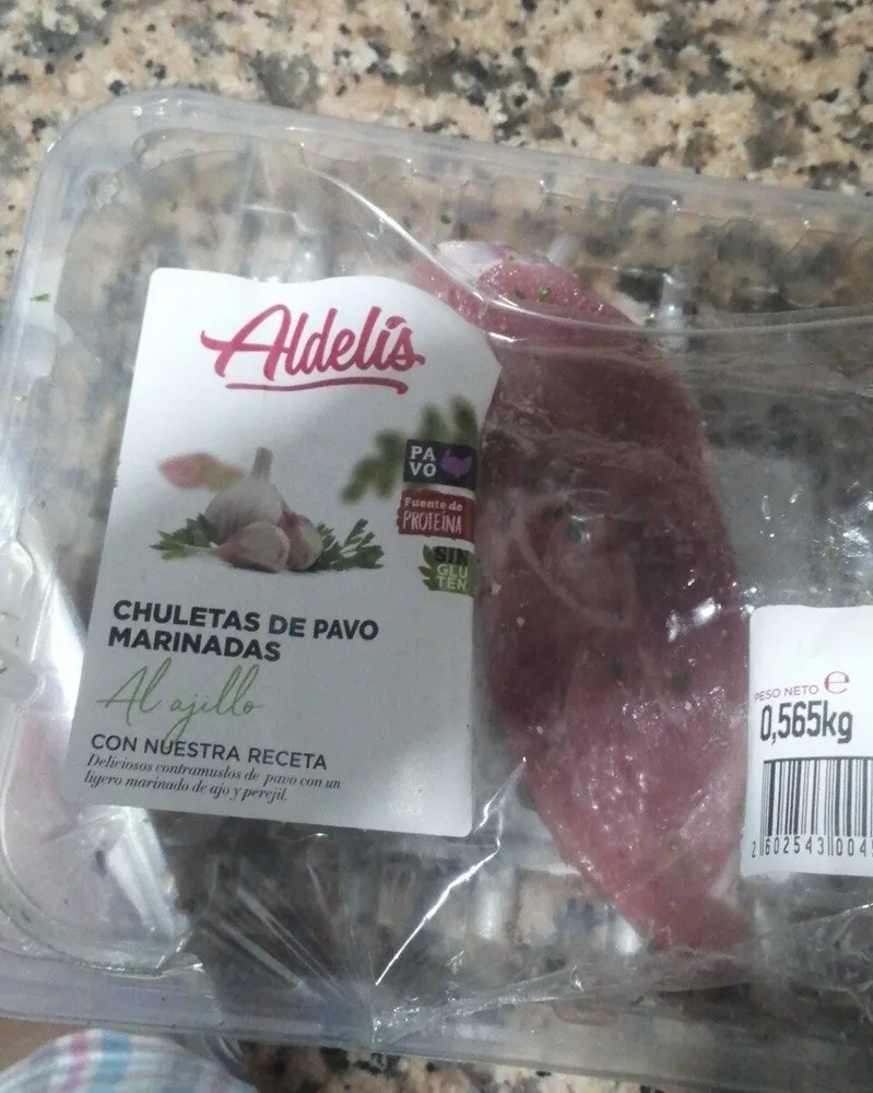 Chuletas de Pavo Marinadas Al Ajillo