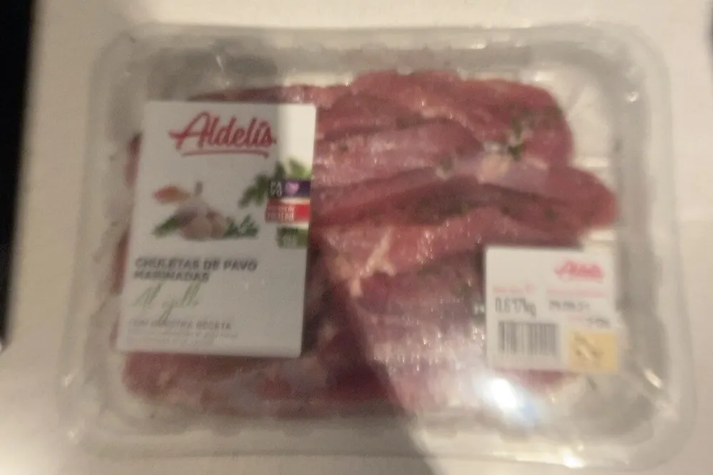 Chuleton de pavo marinada