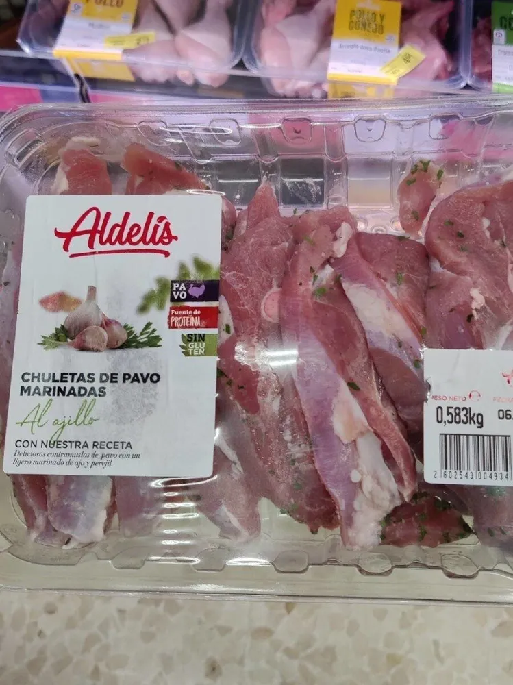 Chuletas de pavo