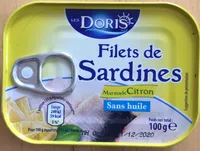 Filets de Sardines Citron Basilic sans Huile