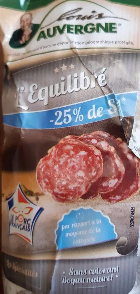 Saucisson sec pur porc l'équilibré