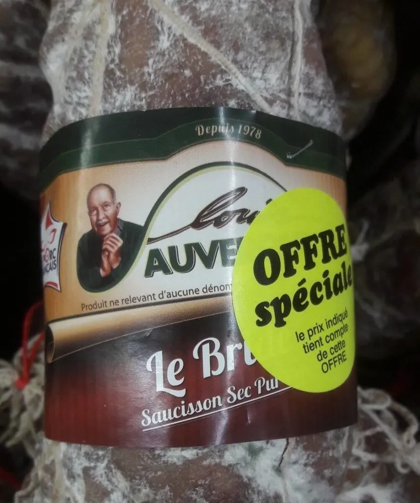 Saucisson sec pur porc gros bridé tradi