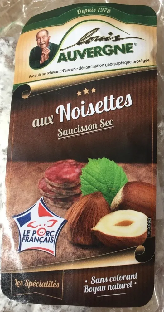 Saucisson aux noisettes