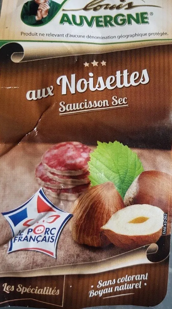 Saucisson aux noisettes