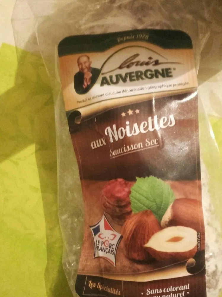 Saucisson sec noisettes