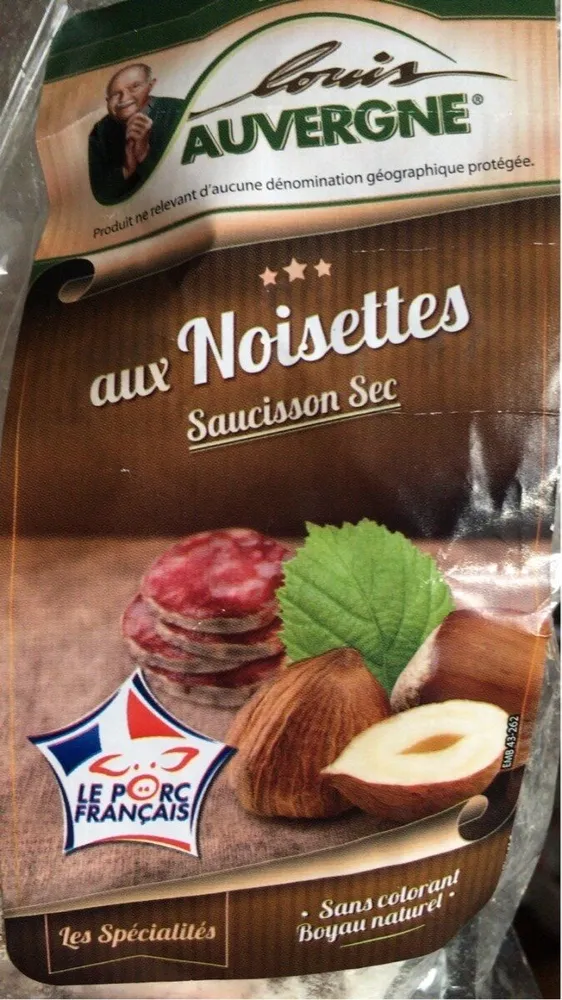 Saucisson sec aux noisettes