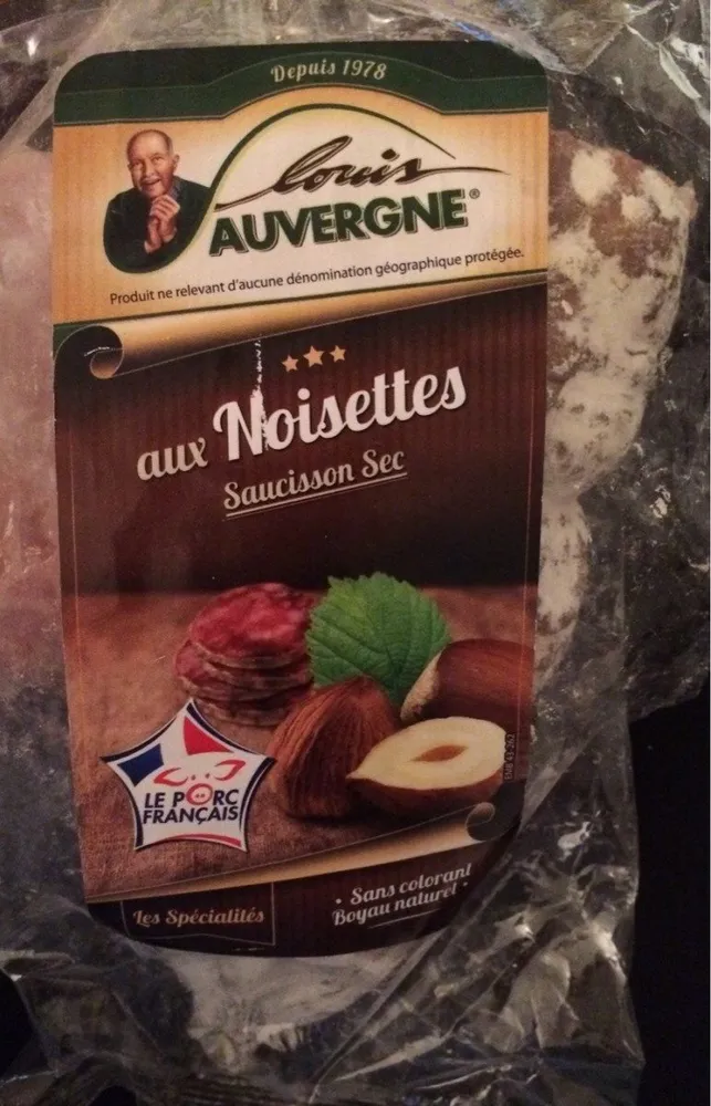 Saucisson sec aux noisettes