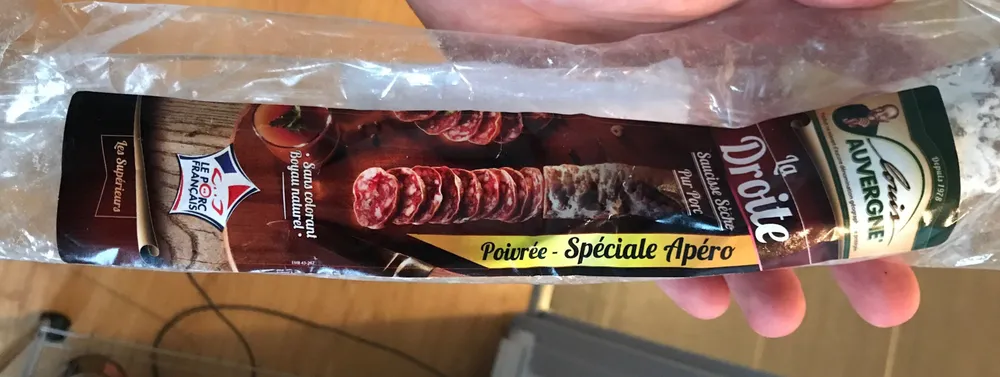 La deoite saucisse seche pur porc