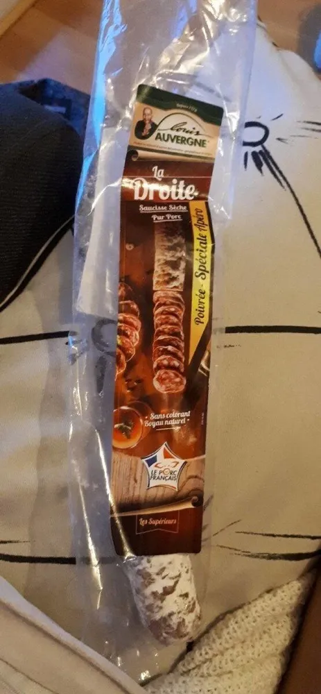 saucisse sèche pur porc droite