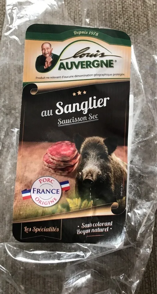 Saucisson sec au sanglier