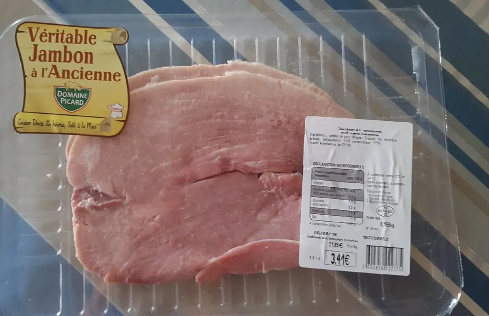Jambon à l'ancienne  cuit sans couenne