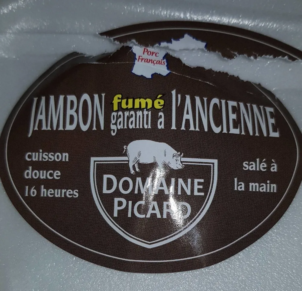 Jambon fumé garanti a l'ancienne
